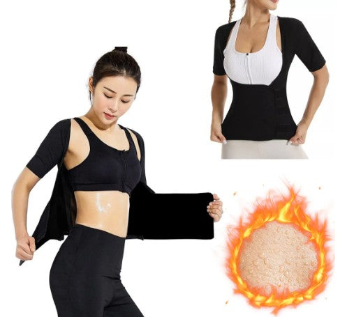 Faja camisa térmica: Moldea, Suda y Reduce desde el primer uso | Cierre de velcro reforzado, se adapta a ti | Tu cambio físico empieza HOY 20% OFF