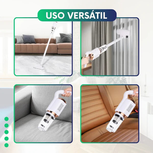 Aspiradora Inalámbrica 2 en 1 Recargable: Potente, Compacta y Multifuncional 🌀