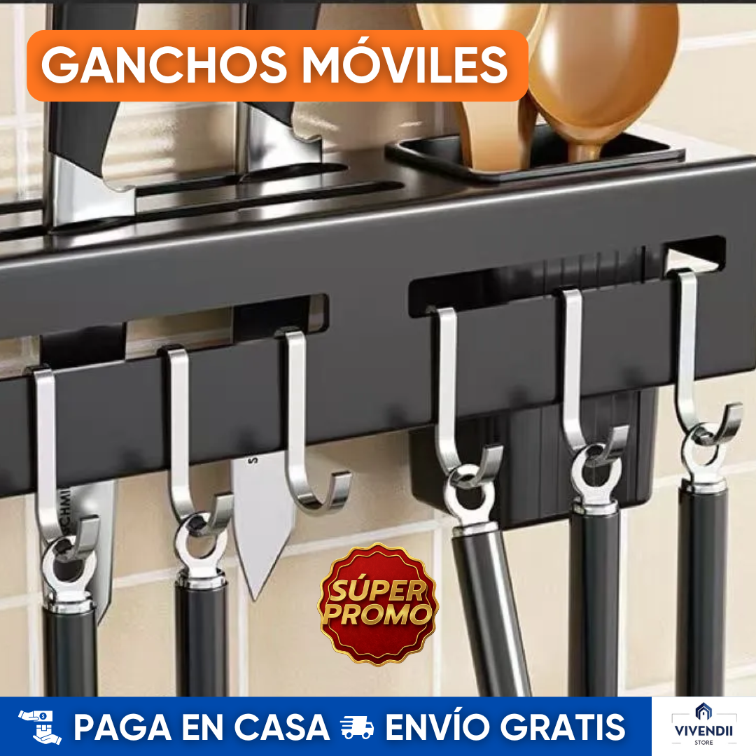 Estante Organizador para Cuchillos y Utensilios de Cocina 🍽️