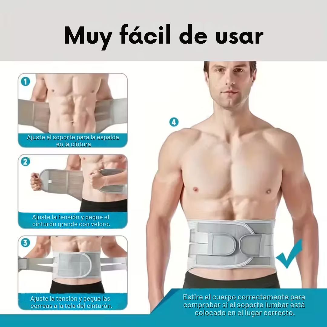 FAJA LUMBAR MAX SOPORTE | SOPORTE FIRME Y ALIVIA INMEDIATO 🛒