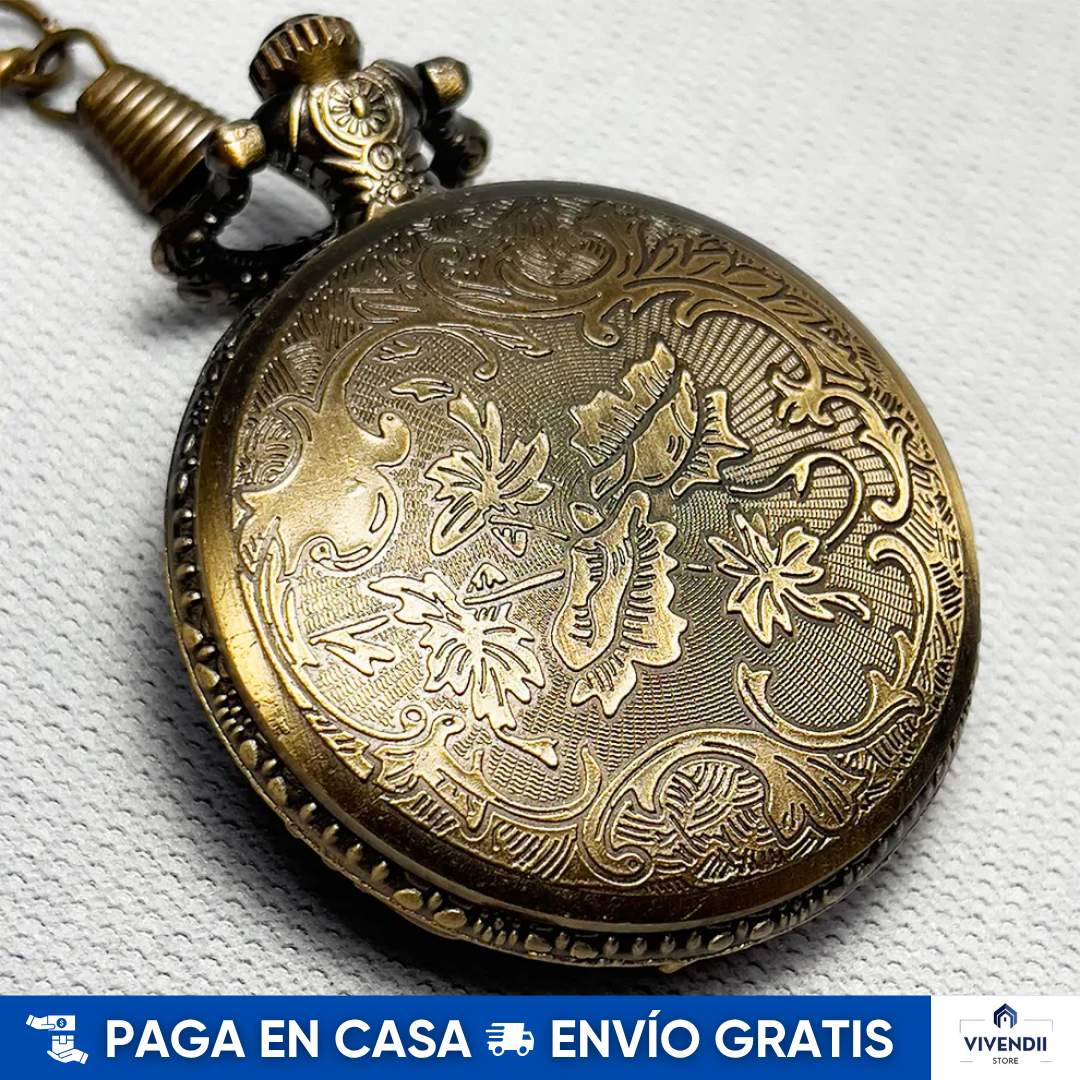 Reloj de Bolsillo Ferrocarril Cobrizado | Revive el encanto vintage que todo coleccionista valora | No solo marca la hora, marca historia y elegancia ✨