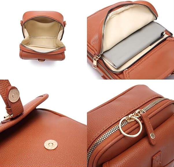 Bolso bandolero compacto de Cuero | Práctico, Elegante y Resistente | Oferta especial por tiempo limitado 30% DCTO 🔥