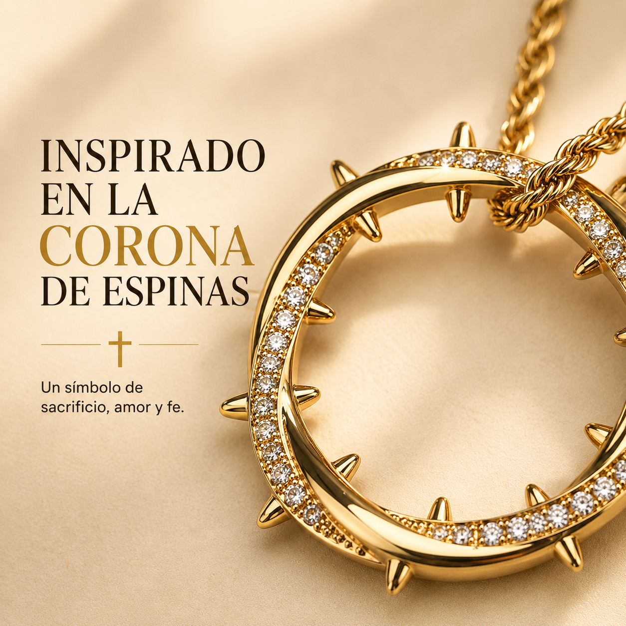 ✝️ COLLAR CORONA DE ESPINAS | SÍMBOLO DE FE 🙏🏻