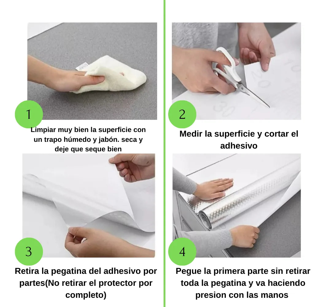 Rollo de Papel Mármol Adhesivo Premium: Resistente al Calor y la Humedad ✨