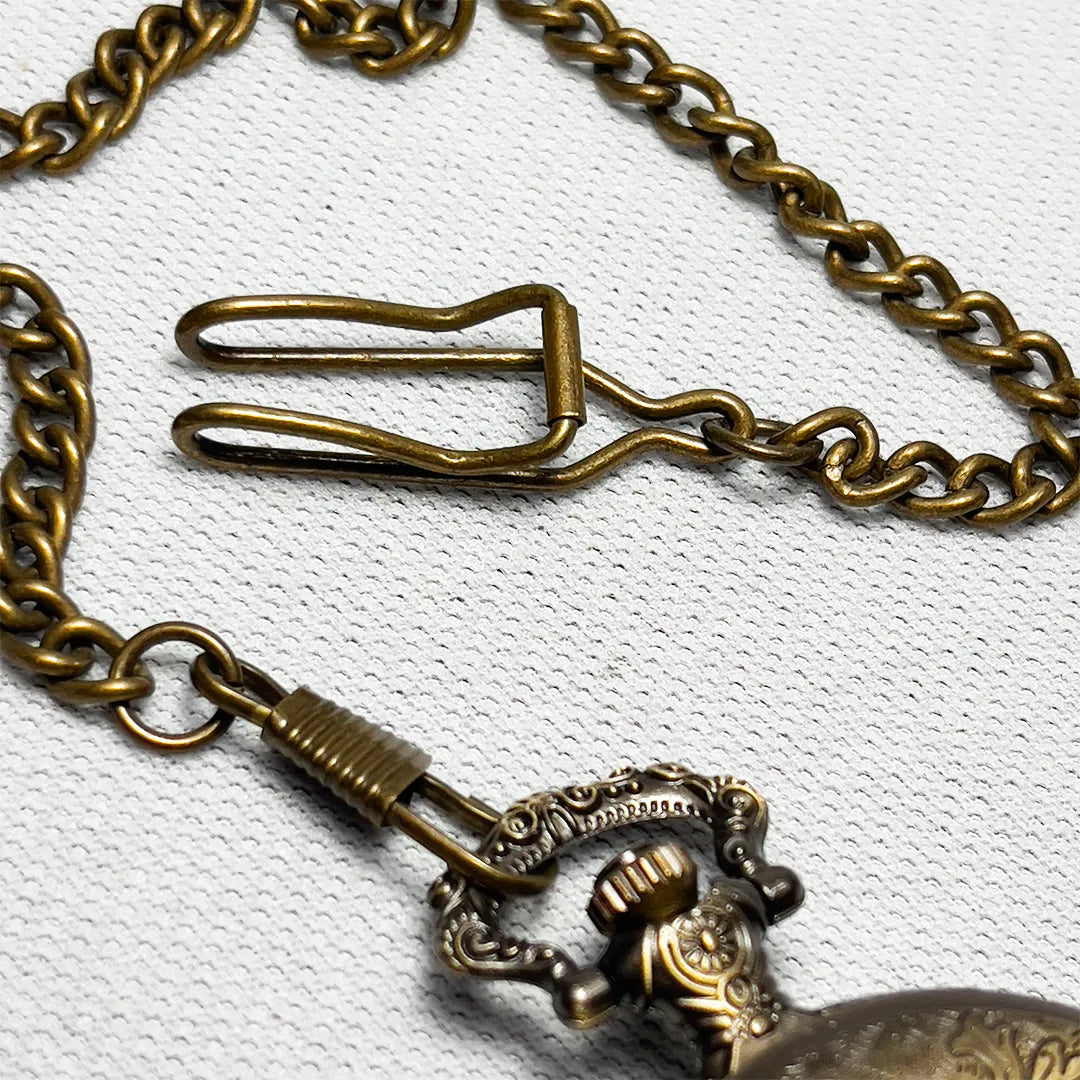 Reloj de Bolsillo Ferrocarril Cobrizado | El toque de elegancia y clase que transforma tu estilo | Edición especial hasta agotar existencias 🛒