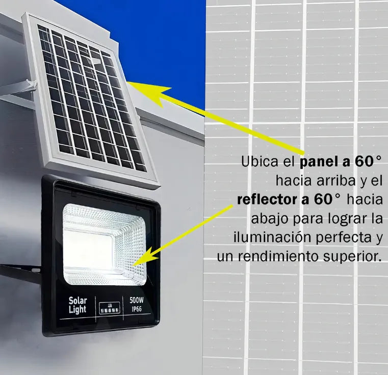 Reflector solar 500W: Alta eficiencia + Ahorro en el recibo de la Luz