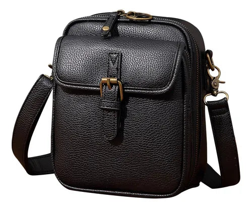 Bolso bandolero compacto de Cuero | Práctico, Elegante y Resistente | Oferta especial por tiempo limitado 30% DCTO 🔥