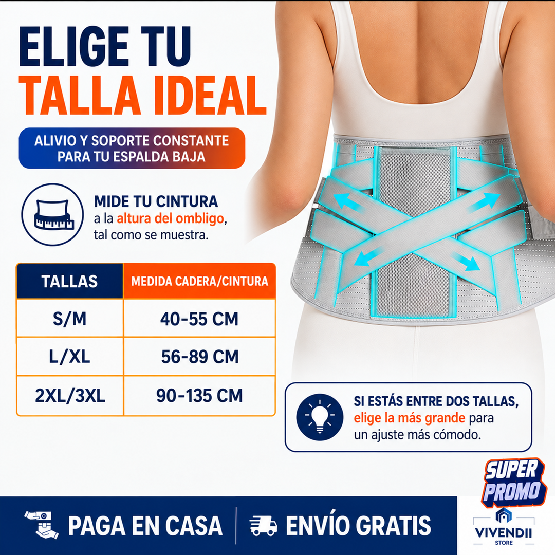 FAJA LUMBAR MAX SOPORTE | SOPORTE FIRME Y ALIVIA INMEDIATO 🛒