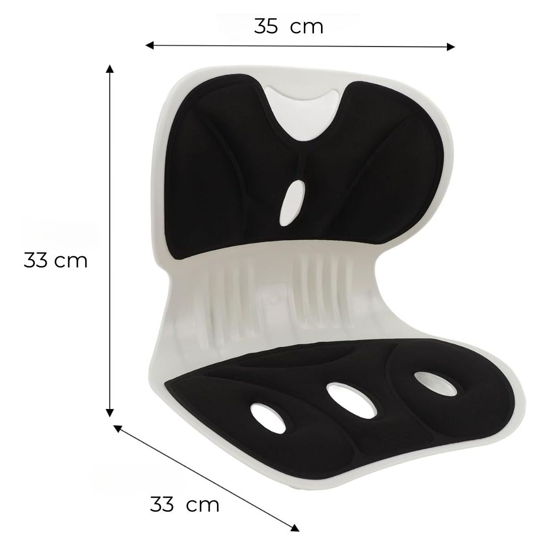 Soporte lumbar | Corrector de postura ergonómico | Se adapta a variedad de sillas y espacios | Compra YA y reduce el dolor HOY 20% DCTO