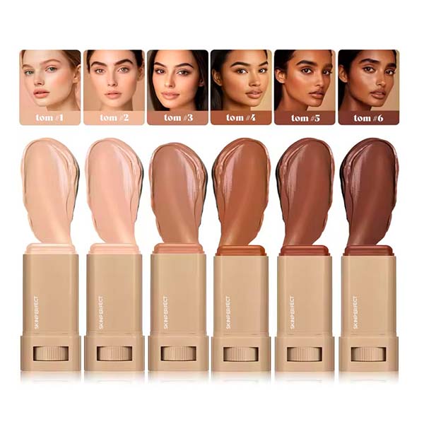 SkinPerfect – Base & Serum en barra: cobertura natural e hidratación todo el día | Especial para cualquier Tono de Piel | Mega oferta de 3Unid HOY 🔥