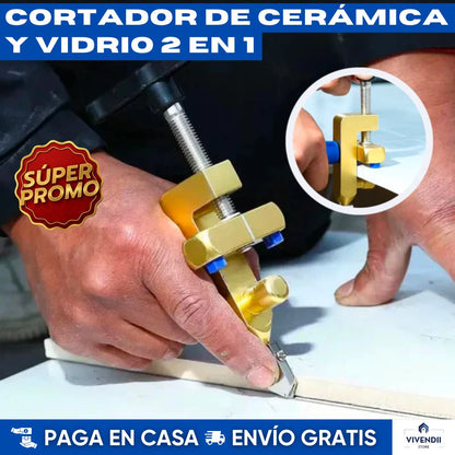 Cortador de Cerámica 2 en 1: Logra cortes precisos y profesionales sin máquinas costosas 🎯