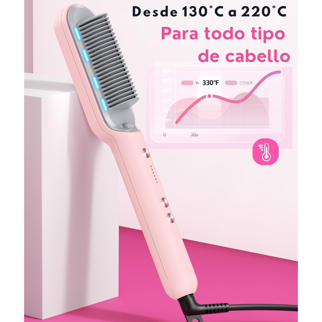Cepillo Alisador Iónico para todo tipo de Cabello | Domina el frizz y ahorra tiempo ✨