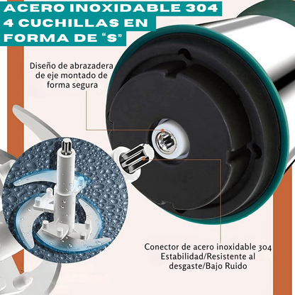 Picador Eléctrico Verde de 3 litros: Pica, Tritura y Ahorra tiempo en la Cocina⚡Gratis Libro de Recetas