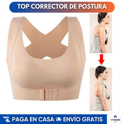 Top corrector: Postura perfecta + comodidad todo el día: siéntete segura y sin rollitos visibles | DCTO HOY 🛒