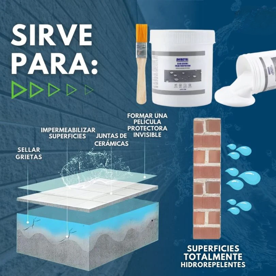 Sellador Impermeable Invisible: Detén goteras y filtraciones al instante | Sella, repara y protege en segundos 💧