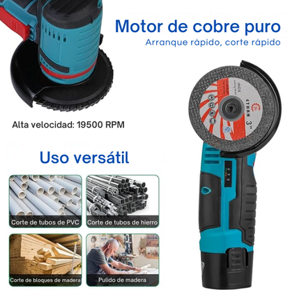 Mini Pulidora Angular Inalámbrica + FULL Accesorios ⚡🔧