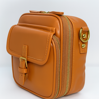 Bolso bandolero compacto de Cuero | Práctico, Elegante y Resistente | Oferta especial por tiempo limitado 30% DCTO 🔥
