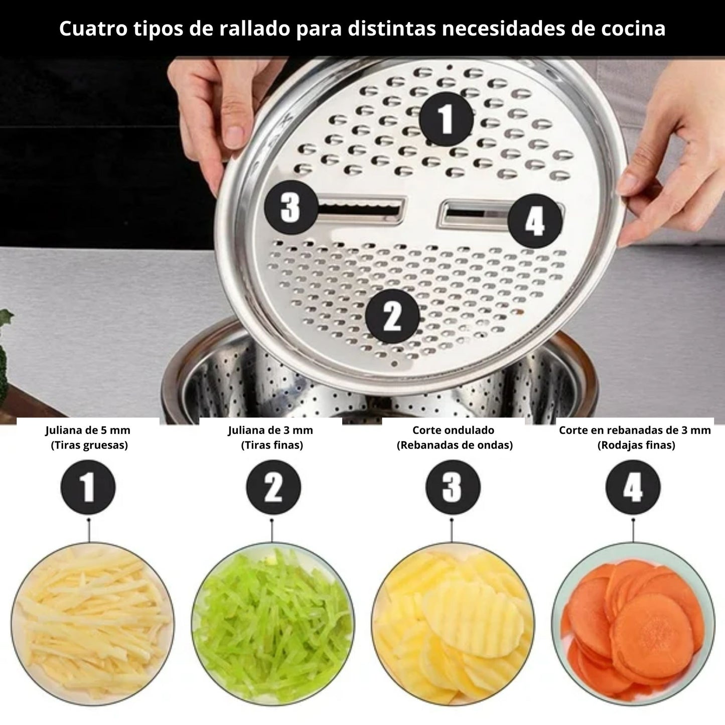 Set Bowl con Colador y Rayador: Cocinar Más Rápido y Sin Desorden 🥗