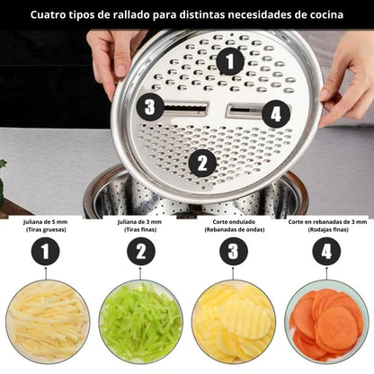 Set Bowl con Colador y Rayador: Cocinar Más Rápido y Sin Desorden 🥗