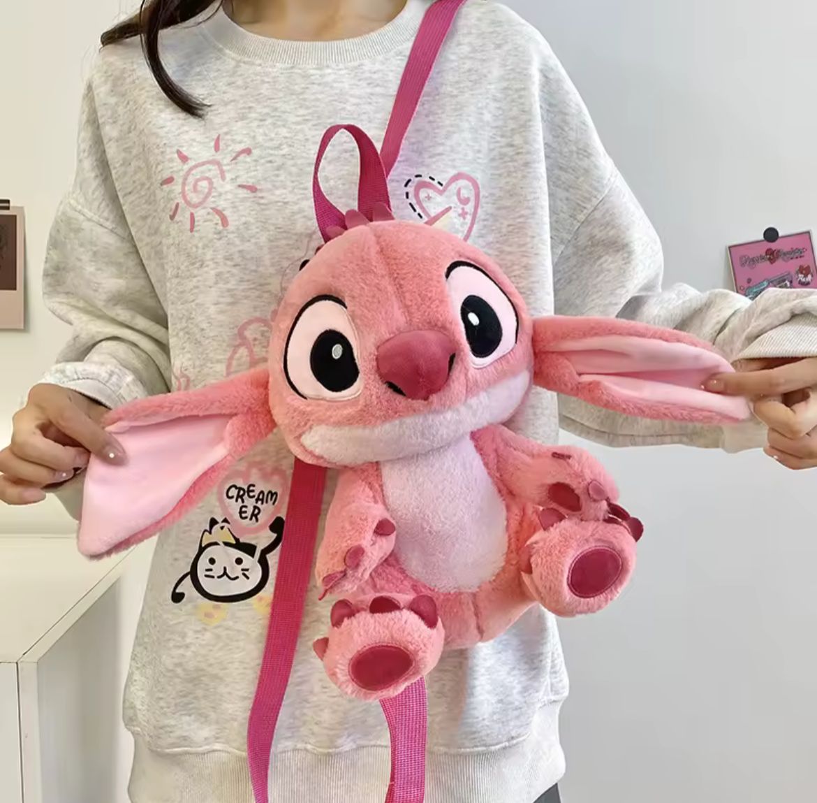Mochila Peluche Stitch 3D – Lleva estilo, ternura y personalidad a todas partes 💙🎒