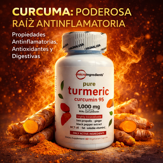 Capsulas de curcuma | Adios al dolor articular | 60 caps por frasco 💊