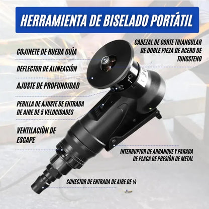 Herramienta de Biselado Portátil: Acabados y Bordes Profesionales 🛠️