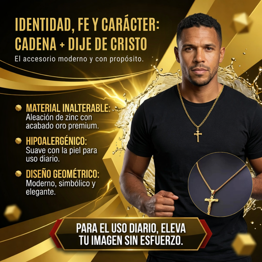 CADENA + DIJE CRISTO AC