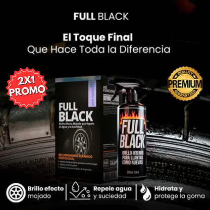 Full Black Spray Llantas: Recupera el negro intenso PROMO 2X1 🔥