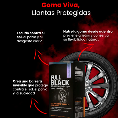 Full Black Spray Llantas: Recupera el negro intenso PROMO 2X1 🔥