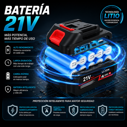 Soplador Aspirador Inalámbrico de 21v⚡