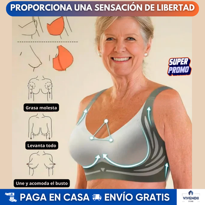 Brasier Corrector Push Up | Levanta, moldea y te devuelve la seguridad | Soporte sin presión e invisible