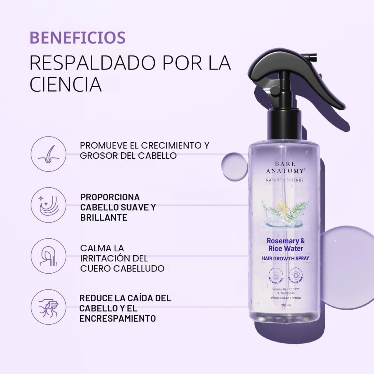 🌿 BARE ANATOMY – SPRAY CAPILAR DE ROMERO | CRECIMIENTO Y VOLUMEN