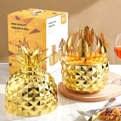 SET DE CUBIERTOS PREMIUM | 24 PIEZAS🍴