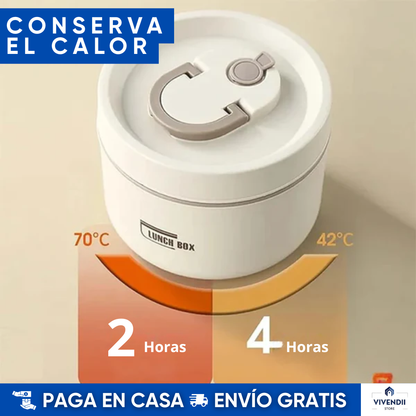 Set X4 portacomidas + lonchera térmica: Mantén tu comida fresca, organizada y con estilo 🍱✨