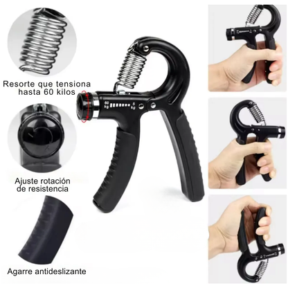 Set Hand Grip: Fortalece manos, dedos y antebrazos | Incluye Obsequio Plan de Entrenamiento 💪🏻