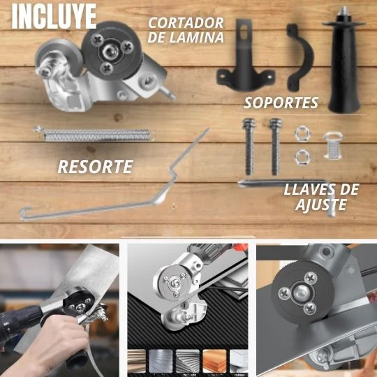 Cortador Adaptador de Laminas Metálicas para Taladro 🛠️