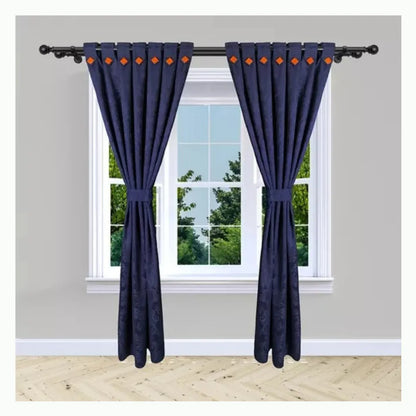 Cortinas Jacquard Blackout Anti Luz: Set de 2 Paneles 280x210cm
