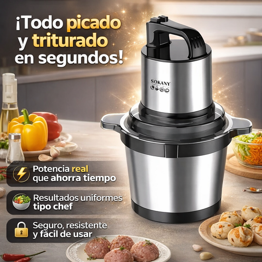 Picador Eléctrico Sokany 4L 800W: Más rapidez, menos esfuerzo 🔪