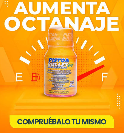 Aditivo Piston Bullet Bio: Recupera la Potencia de tu Motor y Ahorra Combustible | SUPER OFERTA PACK X3