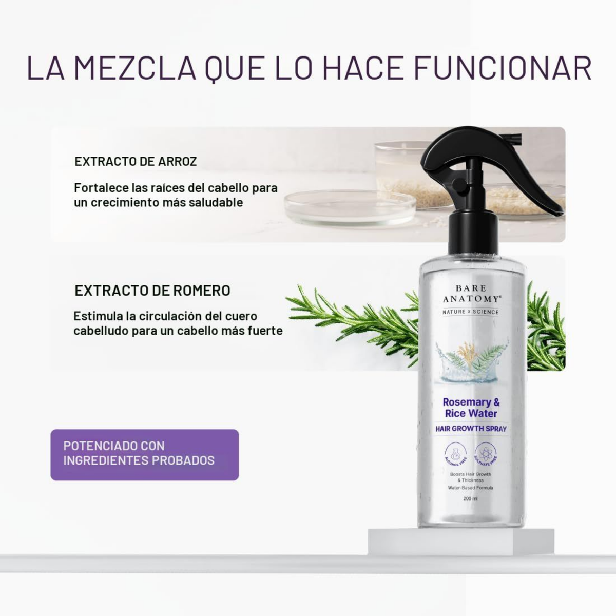 🌿 BARE ANATOMY – SPRAY CAPILAR DE ROMERO | CRECIMIENTO Y VOLUMEN