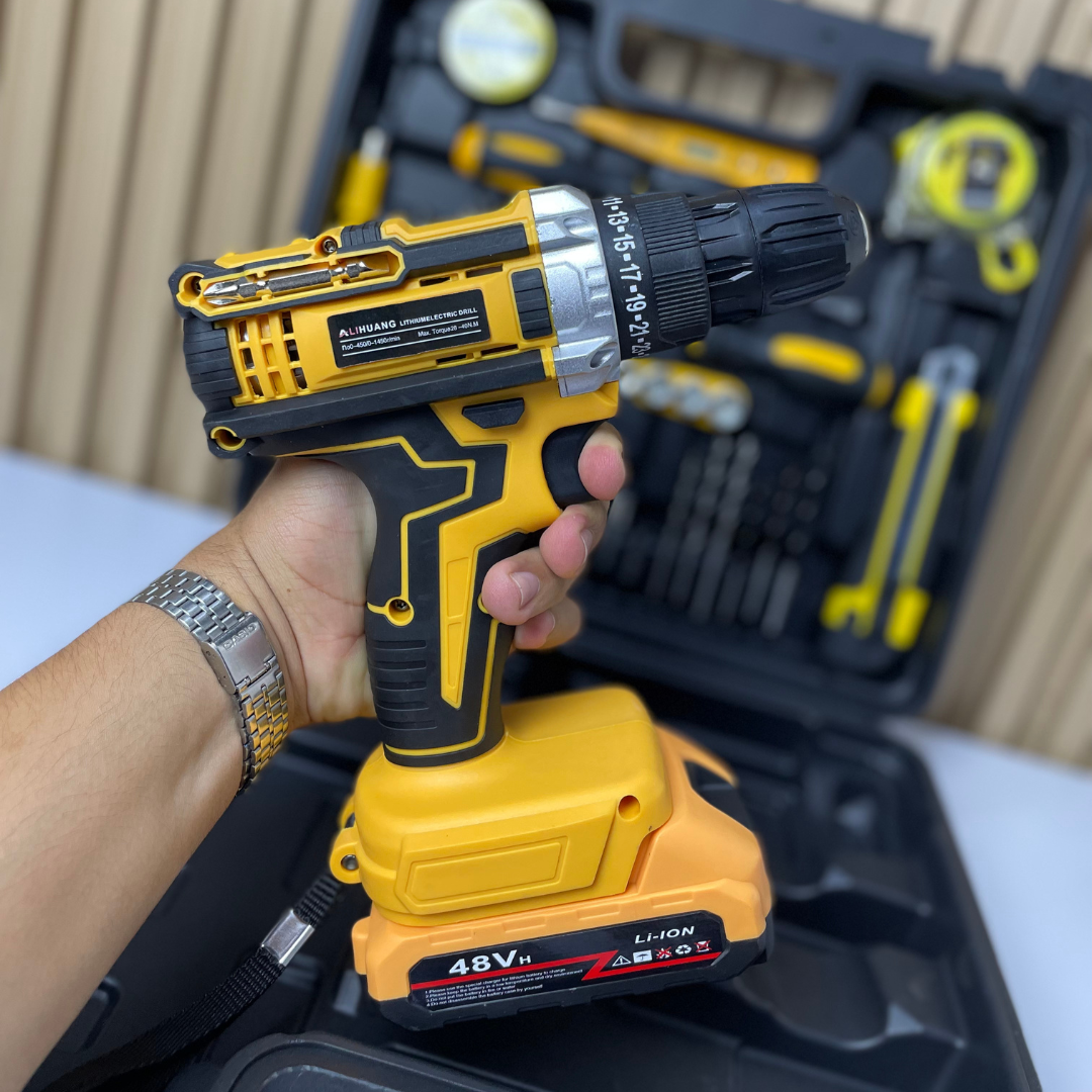 Combo Taladro Inalámbrico 48V + Juego de Herramientas Kit Completo🛠️
