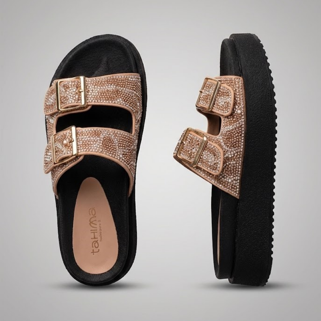 SANDALIAS PLATAFORMA CON BRILLANTES | ULTRACÓMODAS ✨👣