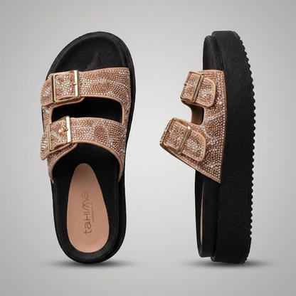 SANDALIAS PLATAFORMA CON BRILLANTES | ULTRACÓMODAS ✨👣