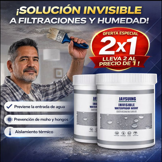 Sellador Impermeable Invisible: Detén goteras y filtraciones al instante | Sella, repara y protege en segundos 💧