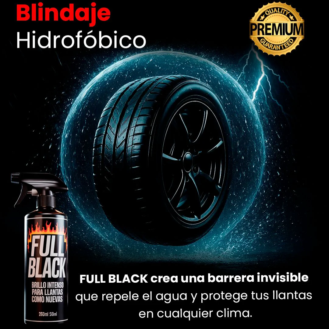 Full Black Spray Llantas: Recupera el negro intenso PROMO 2X1 🔥