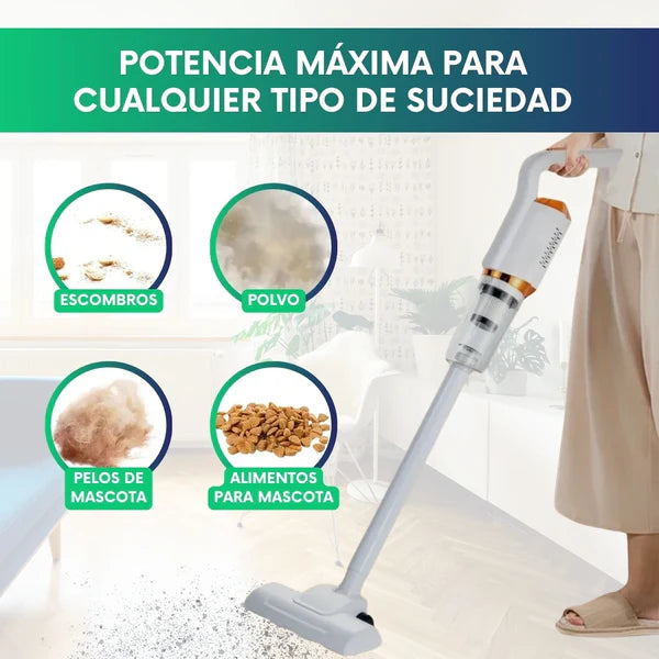 Aspiradora Inalámbrica 2 en 1 Recargable: Potente, Compacta y Multifuncional 🌀