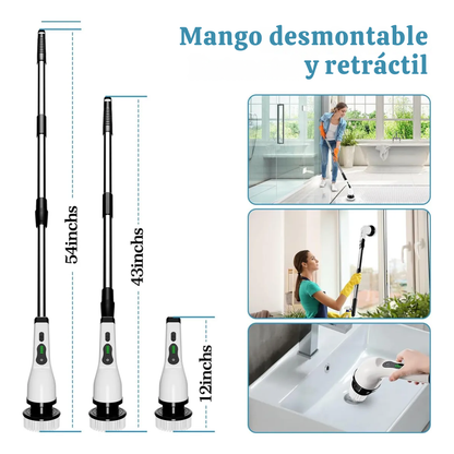 CEPILLO ELECTRICO MULTIUSOS 9 EN 1🪣 INCLUYE TODOS LOS ACCESORIOS🧽