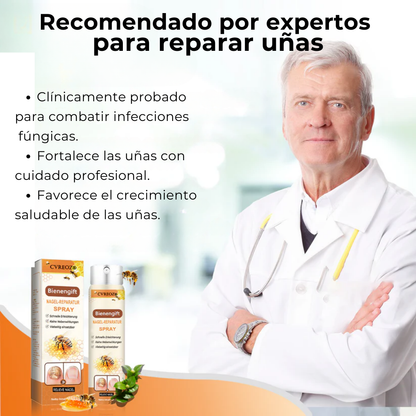 Spray reparador de uñas Fórmula Alemana | Elimina el hongo de tus uñas hasta su raíz – uñas limpias, fuertes y recuperadas en solo 4 semanas | PROMO HOY 2X1 🛒