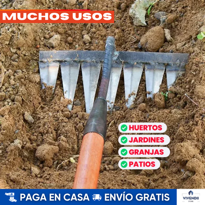 Rastrillo de Jardinería Multifuncional 🌿