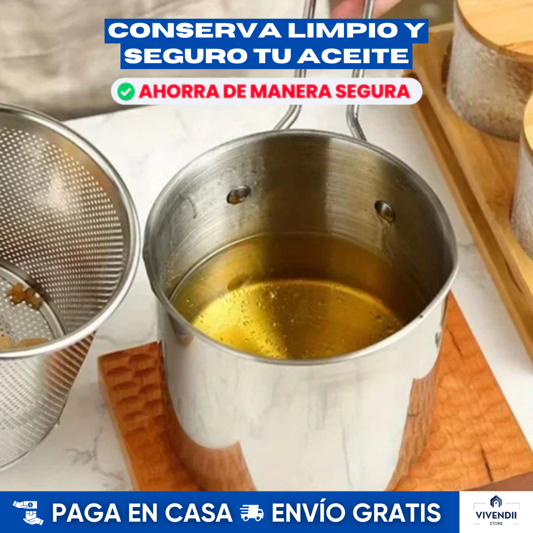 🔥Olla Freidora PRO en Aluminio con Canastilla: Incluye regalo de un Libro de Recetas🍟